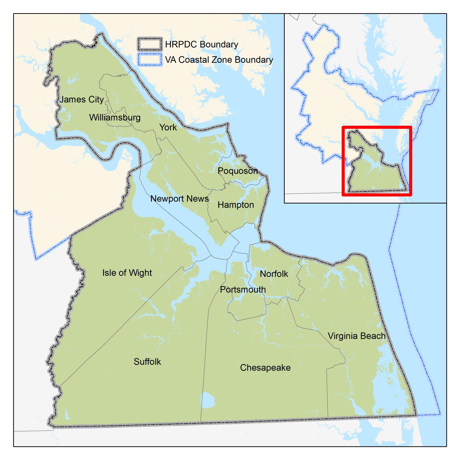 Regional Map-Hampton Roads