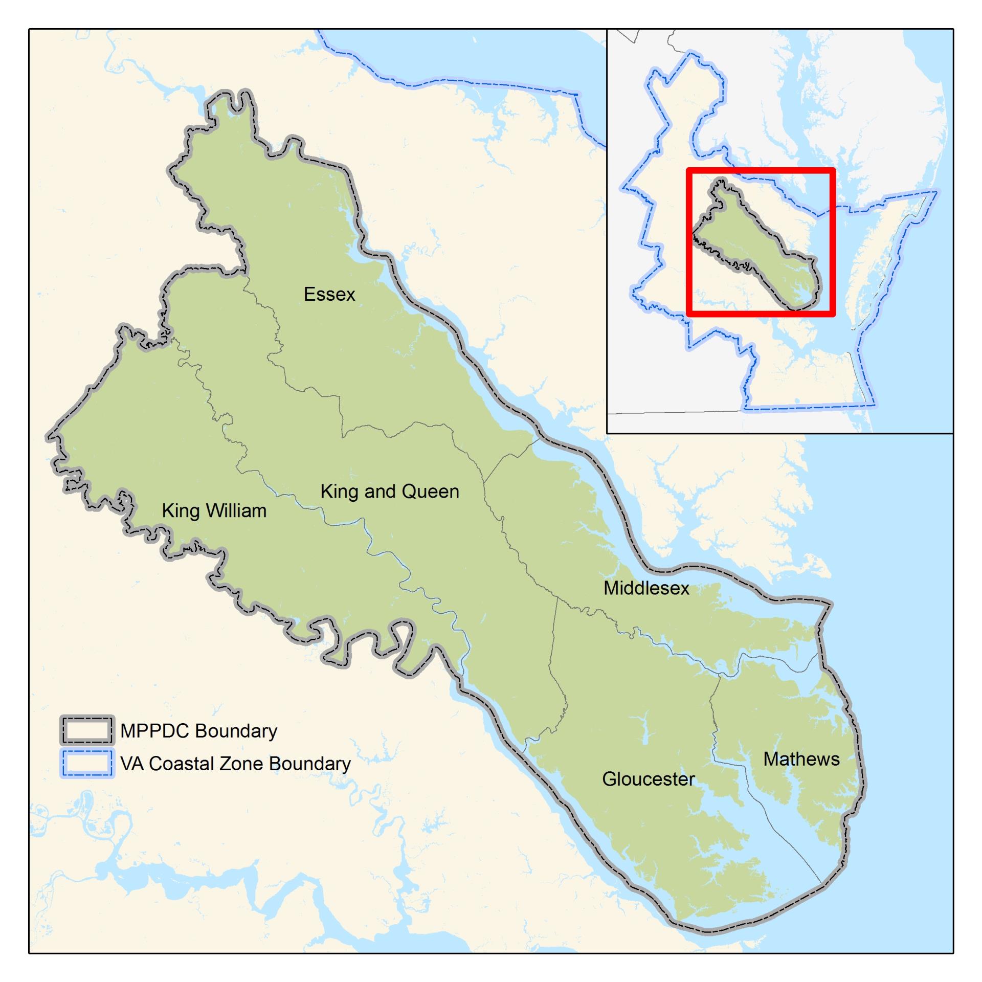 Regional Map - Middle Peninsula